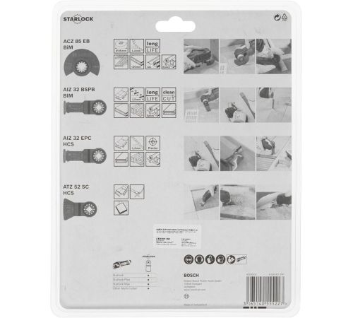 Набор оснастки для электроинструмента Bosch 2608661696 4 предмета