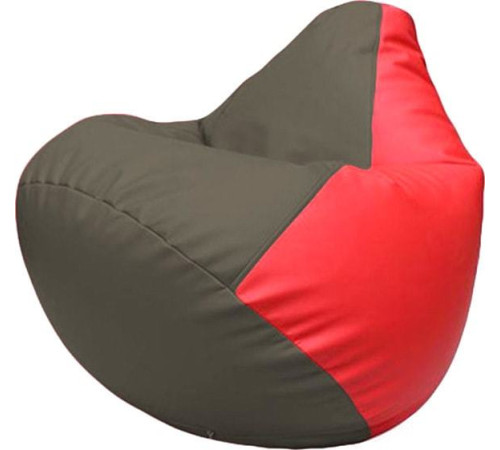 Кресло-мешок Flagman Груша Макси Г2.3-1709 серый/красный