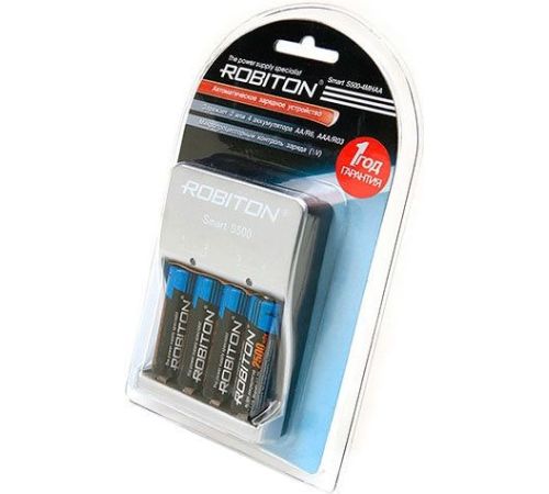 Аккумуляторы + зарядное Robiton Smart S500-4MHAA