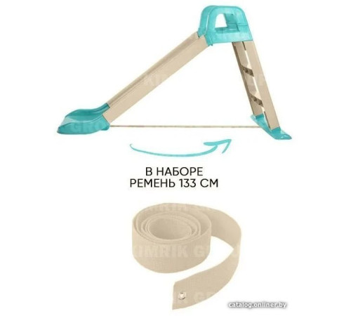 Горка Doloni-Toys 0140/13 бежевый/голубой