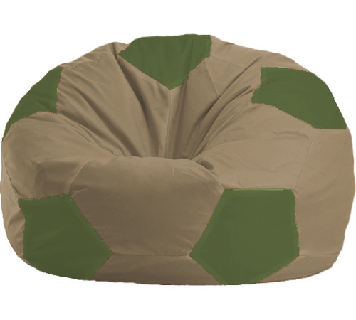 Кресло-мешок Flagman Мяч Стандарт М1.1-91 бежевый/оливковый