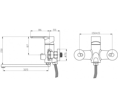 Смеситель РМС SL133-006E
