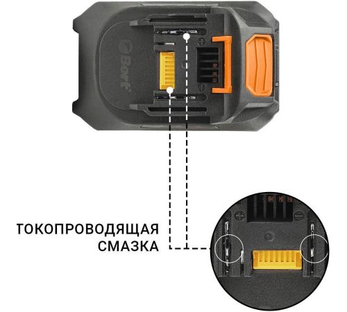 Аккумулятор для инструмента Bort BA-21M 93415902 21В/2 Ah