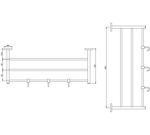 Держатель для полотенца Jaquar ACN-CHR-1181FHS