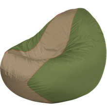 Кресло-мешок Flagman Classic К2.1-155 оливковый/бежевый темный