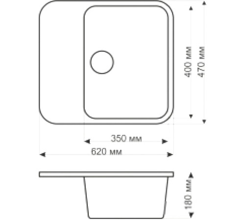 Кухонная мойка Gerhans B20 черный