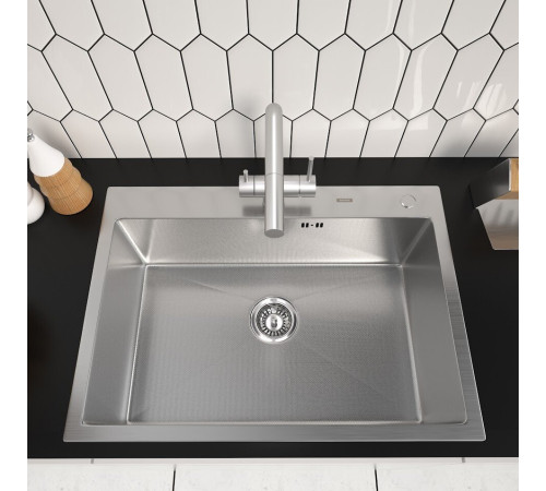 Кухонная мойка ARFEKA ECO AR 700*500 SATIN DECOR MILLET GRAINS