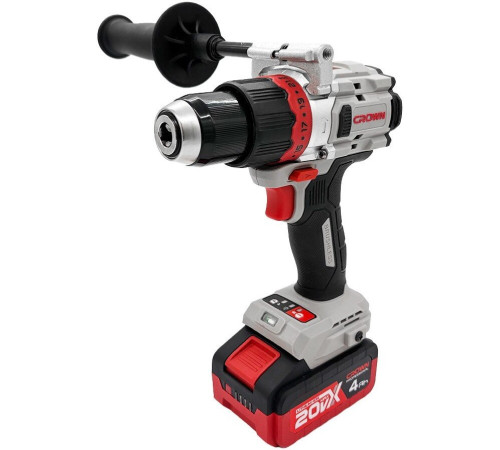 Ударная дрель-шуруповерт Crown CT21127HMX-4 BMC с 2-мя АКБ, кейс