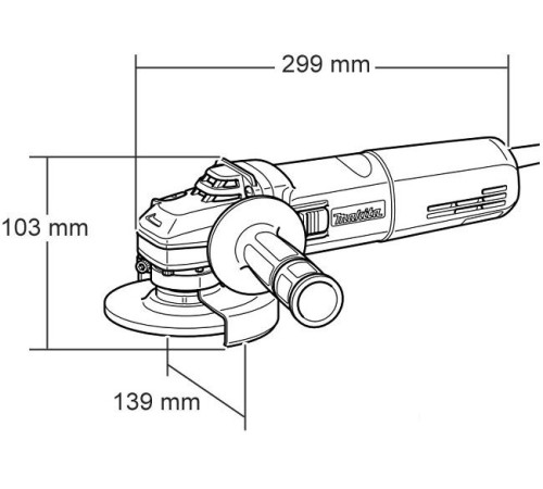 Угловая шлифмашина Makita 9565 CR