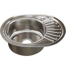 Кухонная мойка Mixline 533711 левая, полированная, 0.8 мм