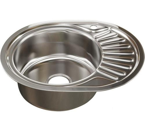 Кухонная мойка Mixline 533711 левая, полированная, 0.8 мм