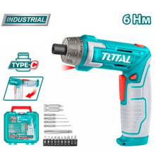 Электроотвертка Total TSDLI08025 с 1-им АКБ, кейс