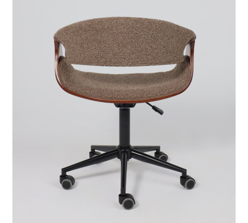 Офисное кресло AksHome Angara букле коричневый Lisa 421/черный