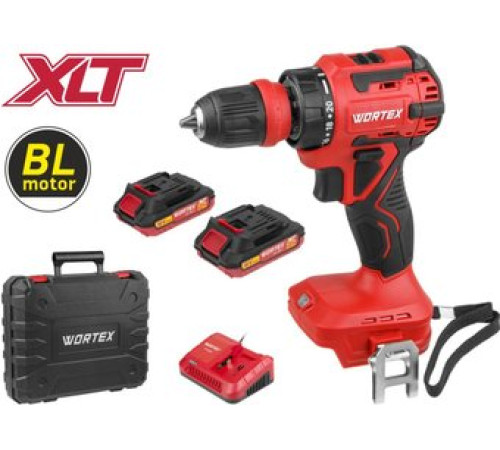 Дрель-шуруповерт Wortex BD 2025 LiSET ALL1 XLT 1325843 с 2-мя АКБ, кейс