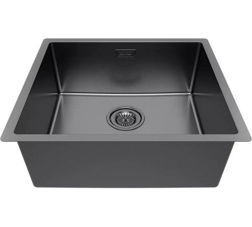 Кухонная мойка Paulmark Lassan 49 UNI LA49-GM черный/вороненая сталь
