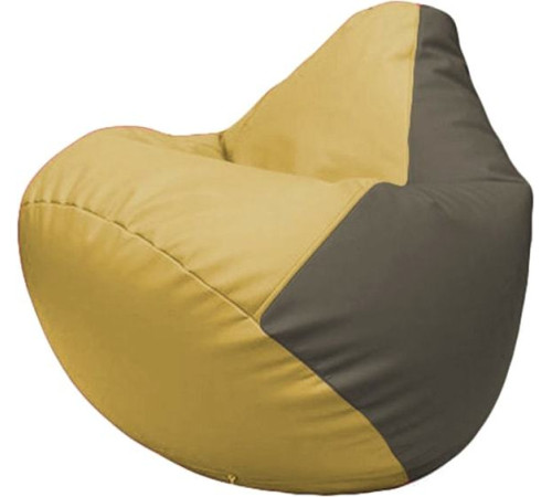 Кресло-мешок Flagman Груша Макси Г2.3-0817 охра/серый