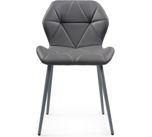 Стул Woodville Вальд 464192 экокожа серый/серый глянец