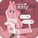 Игровое геймерское кресло Knight Kitty W