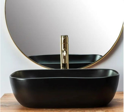 Умывальник Rea Belinda U8470 черный матовый