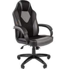 Кресло CHAIRMAN Game 17 черный/серый