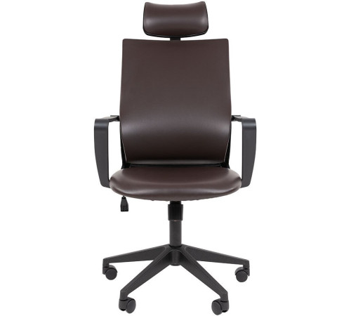 Офисное кресло CHAIRMAN 545 экокожа коричневый