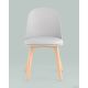 Стул Stool Group Fog с подушкой SL-7022DM светло-серый, деревянные ножки