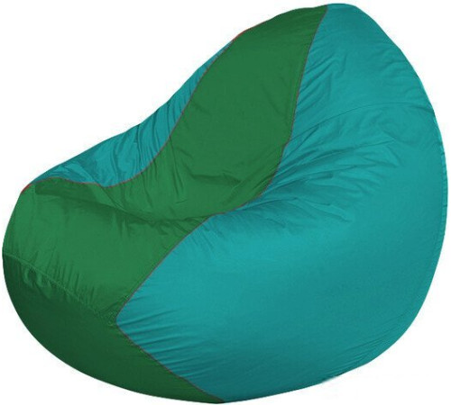 Кресло-мешок Flagman Classic К2.1-145 бирюзовый/зеленый