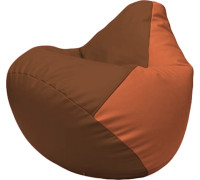 Кресло-мешок Flagman Груша Макси Г2.3-0723 коричневый/оранжевый