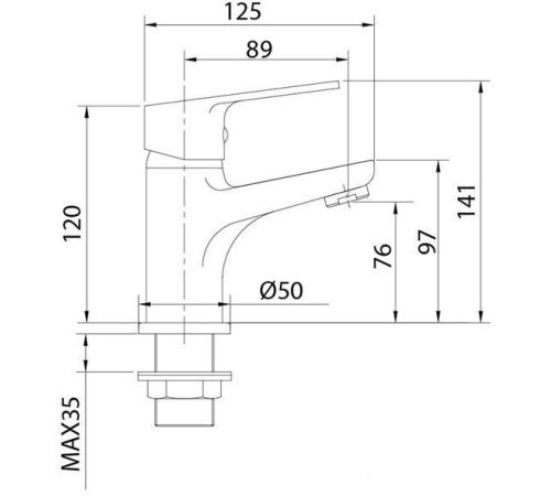 Смеситель Milardo Helic HELSB00M01