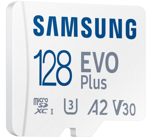 Карта памяти Samsung EVO Plus 2021 microSDXC 128GB с адаптером