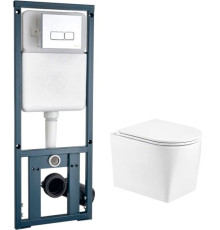 Унитаз WeltWasser Nesenbach 004 GL-WT + Marberg 410 + Mar 507 SE белый глянец/хром