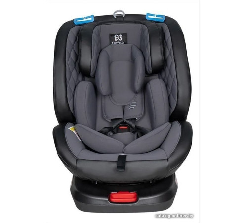 Детское автокресло Farfello YB102A темно-серый/экокожа