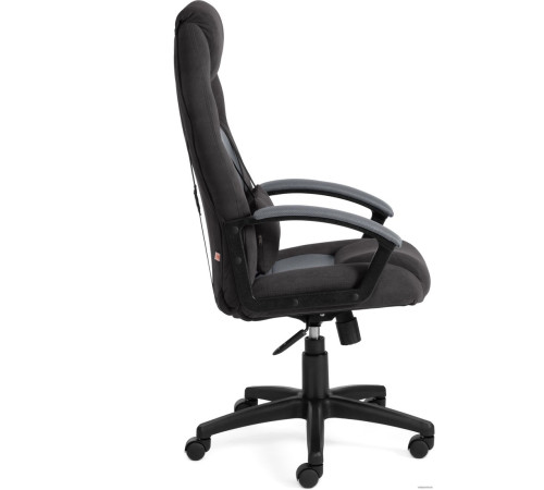 Игровое геймерское кресло TetChair Driver флок/ткань, черный/серый