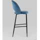 Стул Stool Group Меган велюр барный пыльно-синий