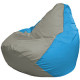 Кресло-мешок Flagman Груша Мини L Г0.1-337 серый/голубой