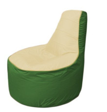 Кресло-мешок Flagman Трон Т1.1-2008 бежевый/зеленый