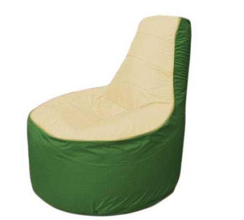 Кресло-мешок Flagman Трон Т1.1-2008 бежевый/зеленый