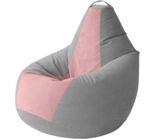 Кресло-мешок Kreslomeshki Груша Kombo XXXL GKV-145x100-SP сталь/пудра
