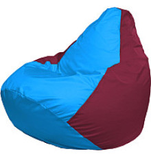 Кресло-мешок Flagman Груша Мега XXXL Г3.1-281 голубой/бордовый