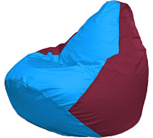 Кресло-мешок Flagman Груша Мега XXXL Г3.1-281 голубой/бордовый