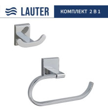 Набор аксессуаров для ванной Lauter 21SH8391 + 21SH8301 Chrome, 2 предмета