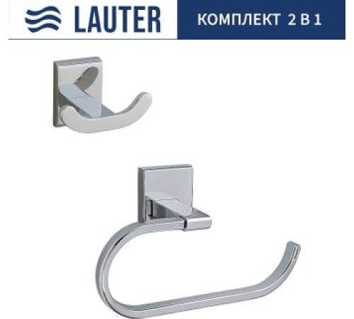Набор аксессуаров для ванной Lauter 21SH8391 + 21SH8301 Chrome, 2 предмета