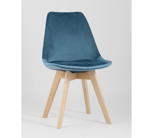 Стул Stool Group Frankfurt велюр синий