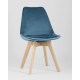 Стул Stool Group Frankfurt велюр синий