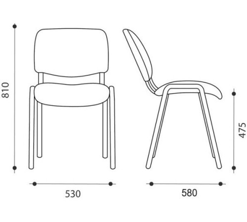 Офисный стул Helmi Изо HL-F01 330636 черный/ткань серая