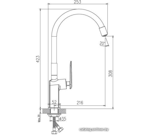 Смеситель Haiba HB73548-7 черный
