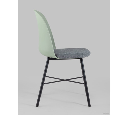 Стул Stool Group Shell серо-зеленый