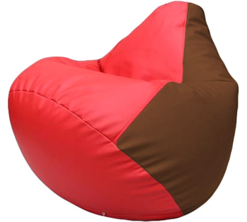 Кресло-мешок Flagman Груша Макси Г2.3-0907 красный/коричневый