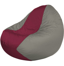 Кресло-мешок Flagman Classic К2.1-91 серый/бордовый