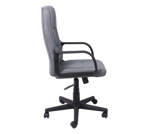 Кресло AksHome Leonidas пластик/ткань, темно-серый